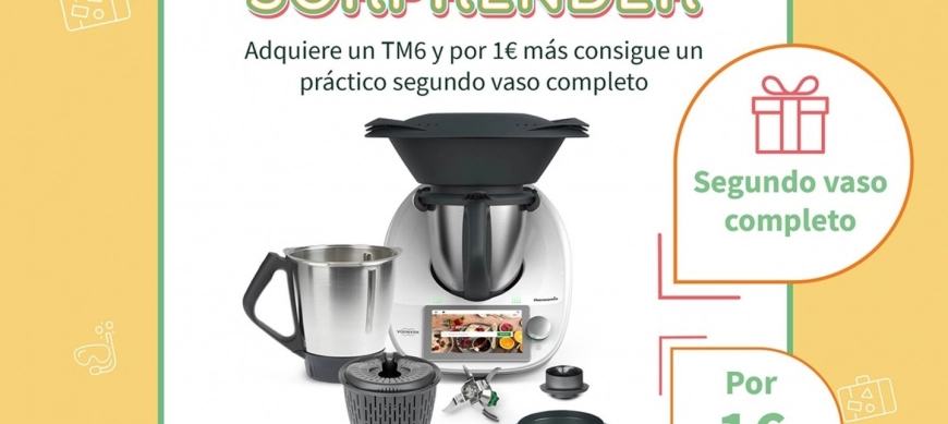 DEIXA'T SORPRENDRE PER THERMOMIX...AMB UN SEGON GOT EXTRA PER 1€!