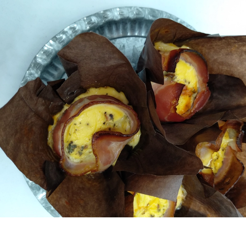 MUFFINS DE BACON I XAMPINYONS