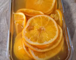 Step <p>Ponga en el vaso la naranja confitada y trocee 3 segundos/vel5.</p><p>Retire y reserve.</p> illustration