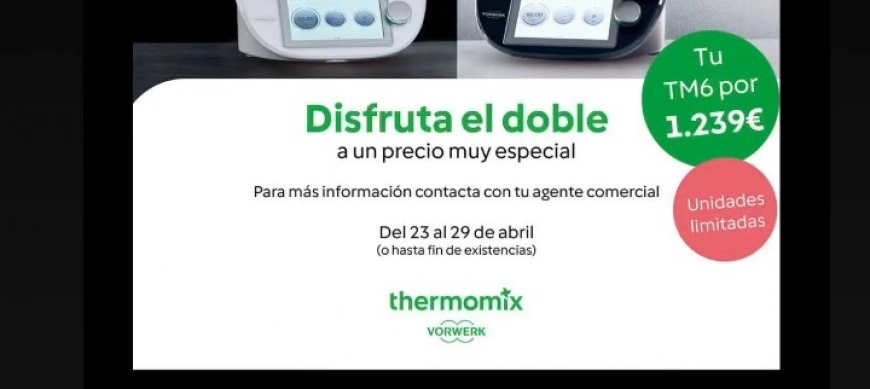 Consigue tu Thermomix TM6 a un precio increible