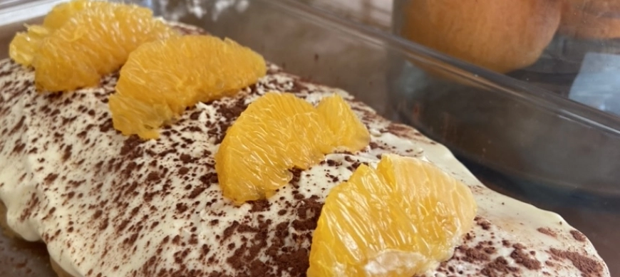 THERMOMIX TIRAMISÚ DE NARANJA