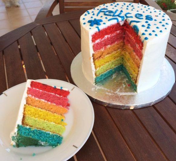 Tarta arcoiris