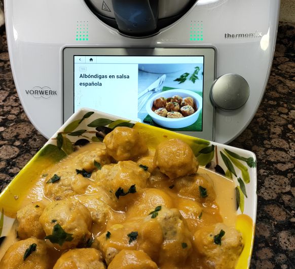 ALBONDIGAS EN SALSA ESPAÑOLA