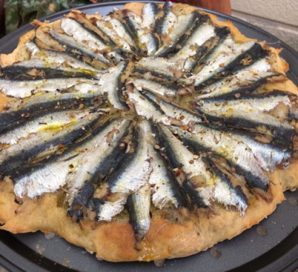 Focaccia de sardines amb Thermomix®