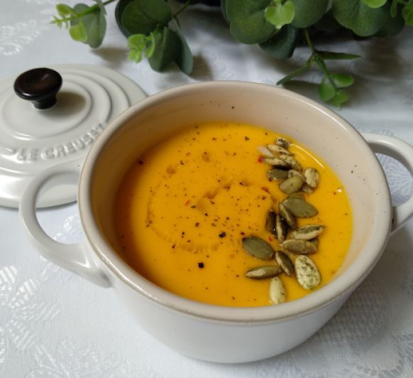CREMA DE ZANAHORIA Y BACALAO